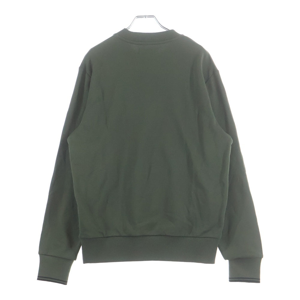 FRED PERRY(フレッドペリー) CREW NECK SWEATSHIRT ロゴ刺繍 クルーネックスウェットトレーナー グリーン M7535