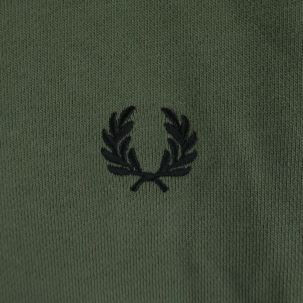 FRED PERRY(フレッドペリー) CREW NECK SWEATSHIRT ロゴ刺繍 クルーネックスウェットトレーナー グリーン M7535