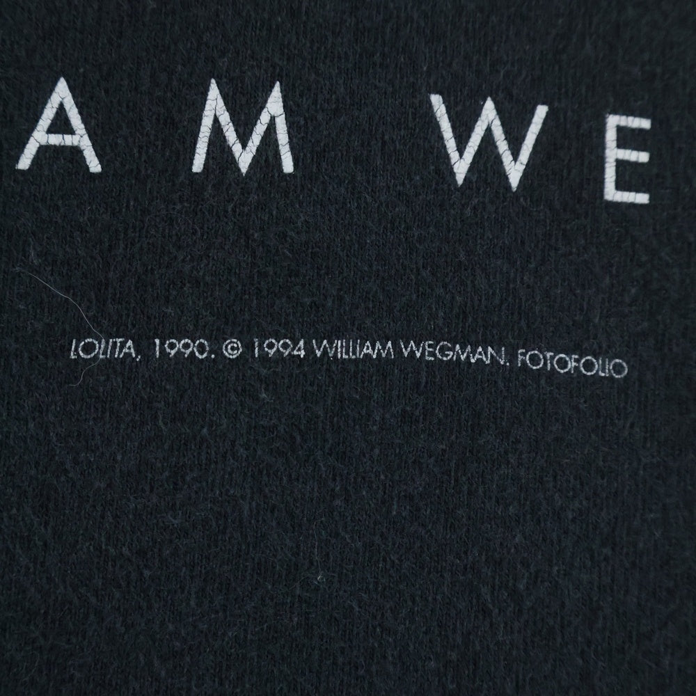 VINTAGE(ヴィンテージ) 90S WILLIAM WEGMAN FRUIT OF THE ROOMタグ シングルステッチ 1994コピーライト フロントプリントクルーネック半袖Tシャツ