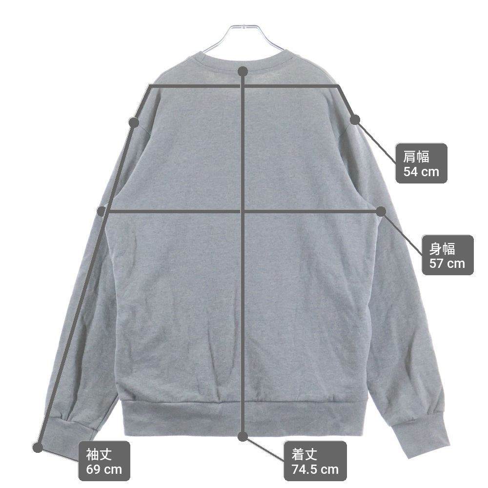 SUPREME(シュプリーム) 15SS Athletic Split Crewneck Sweatshirt アスレチック スプリット クルーネック長袖スウェットトレーナー グレー