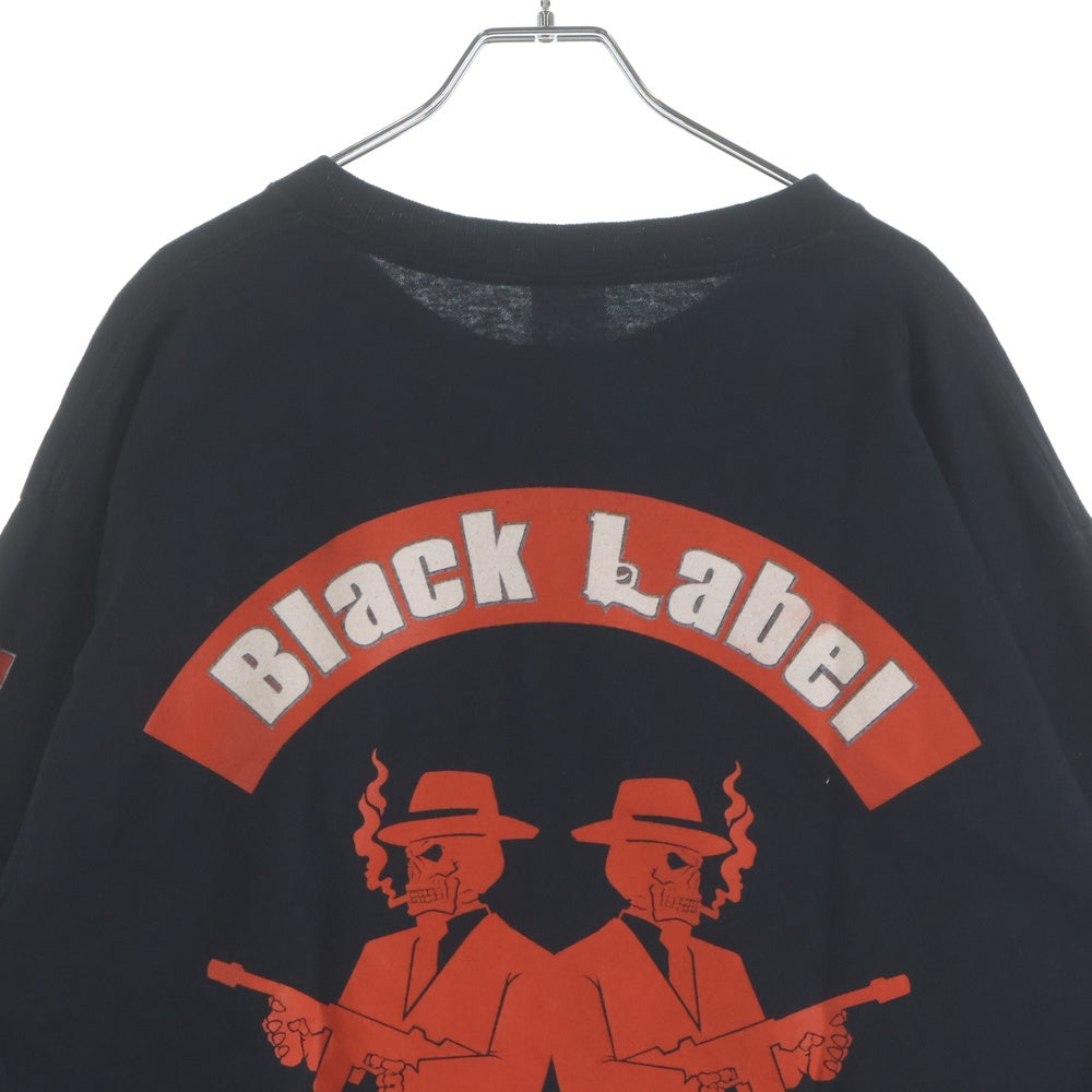 VINTAGE(ヴィンテージ) 00S BLS MAFIA BLACK LABEL SOCIETY DELTAタグ ブラック レーベル ソサアイアティ デルタ 両面プリントクルーネック長袖Tシャツ ロンT バンT 2005コピーライト