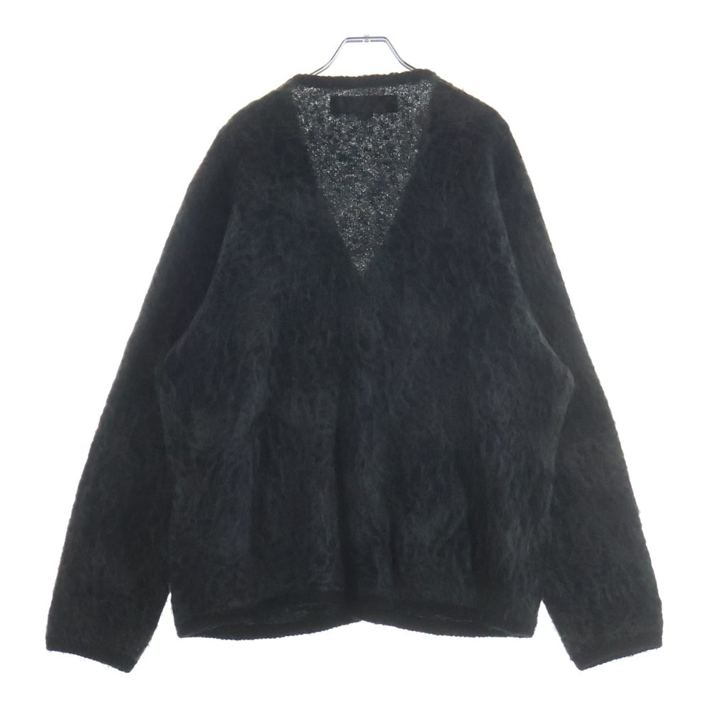 NEIGHBORHOOD(ネイバーフッド) 2AW MOHAIR CARDIGAN 222FUNH-KNM02 レオパード総柄 アクリル混 モヘア長袖ニットカーディガン グレー