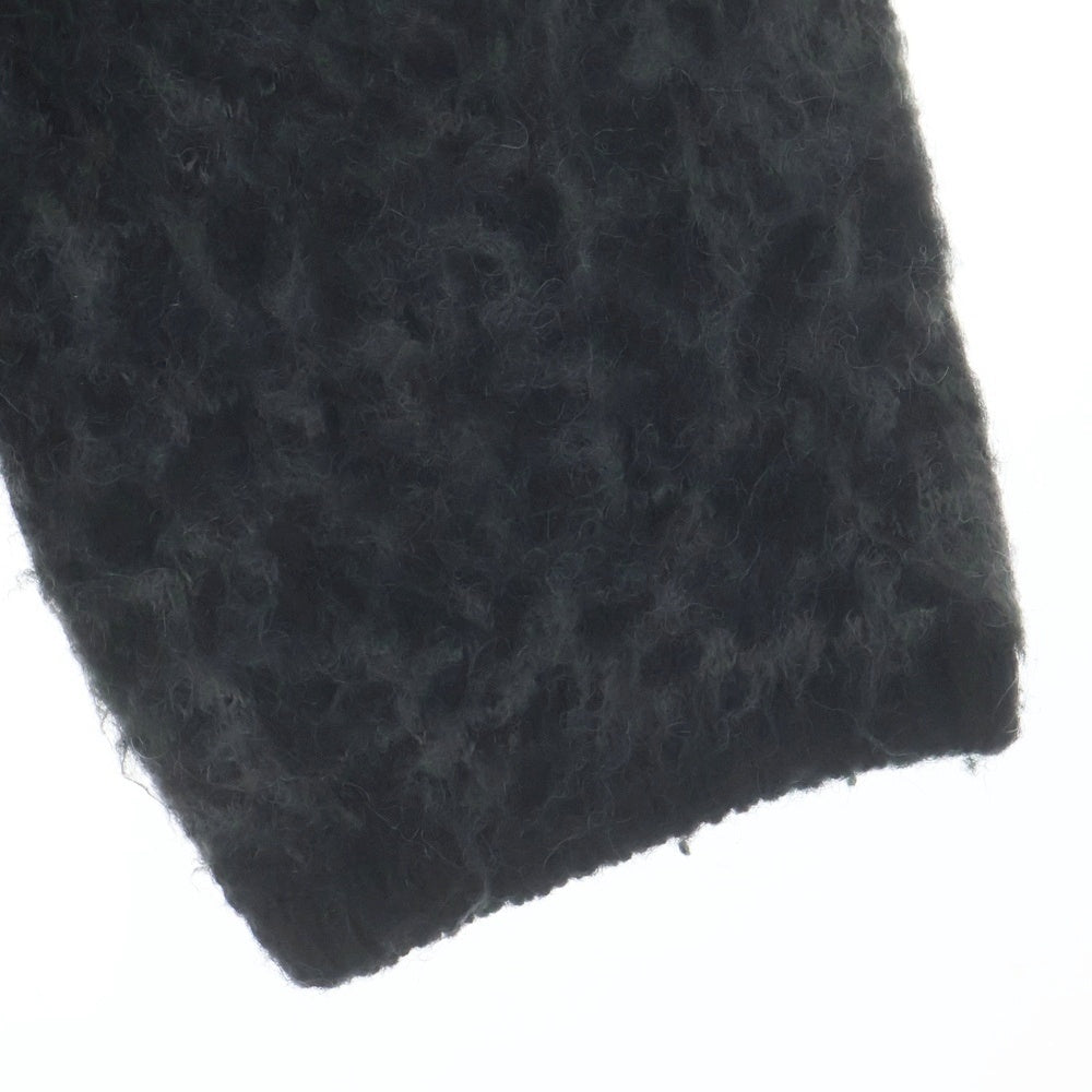 NEIGHBORHOOD(ネイバーフッド) 2AW MOHAIR CARDIGAN 222FUNH-KNM02 レオパード総柄 アクリル混 モヘア長袖ニットカーディガン グレー