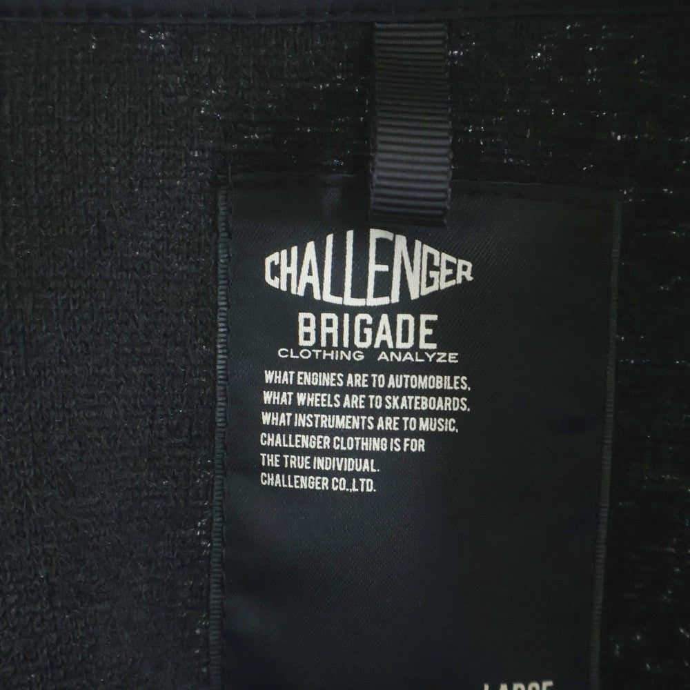 CHALLENGER(チャレンジャー) 25AW THUNDERBOLT BOA JACKET CLG-JK 025-013 サンダーボルト ジップアップ ボアジャケット ブラック