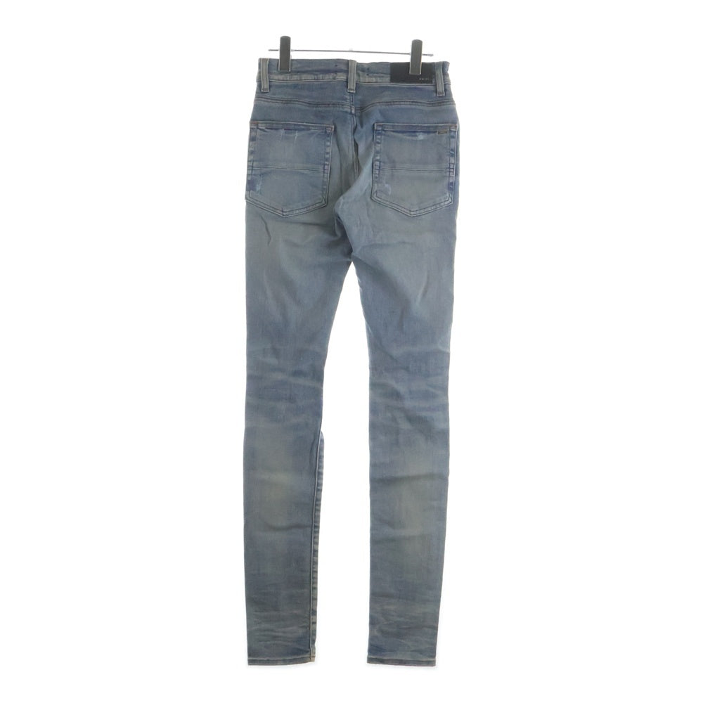 AMIRI(アミリ) 21SS MX1 DAMAGE SKINNY DENIM PANTS SR1XMD005SAMDSI ダメージ加工 スキニーデニムパンツ ジーンズ インディゴ