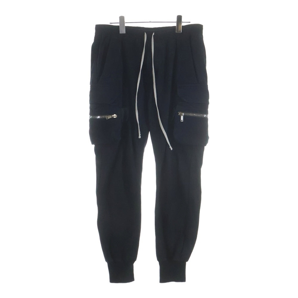 Rick Owens(リックオウエンス) 21AW MASTODON CARGO PANTS マストドン サルエル カーゴパンツ ブラック RU02A5396-BA