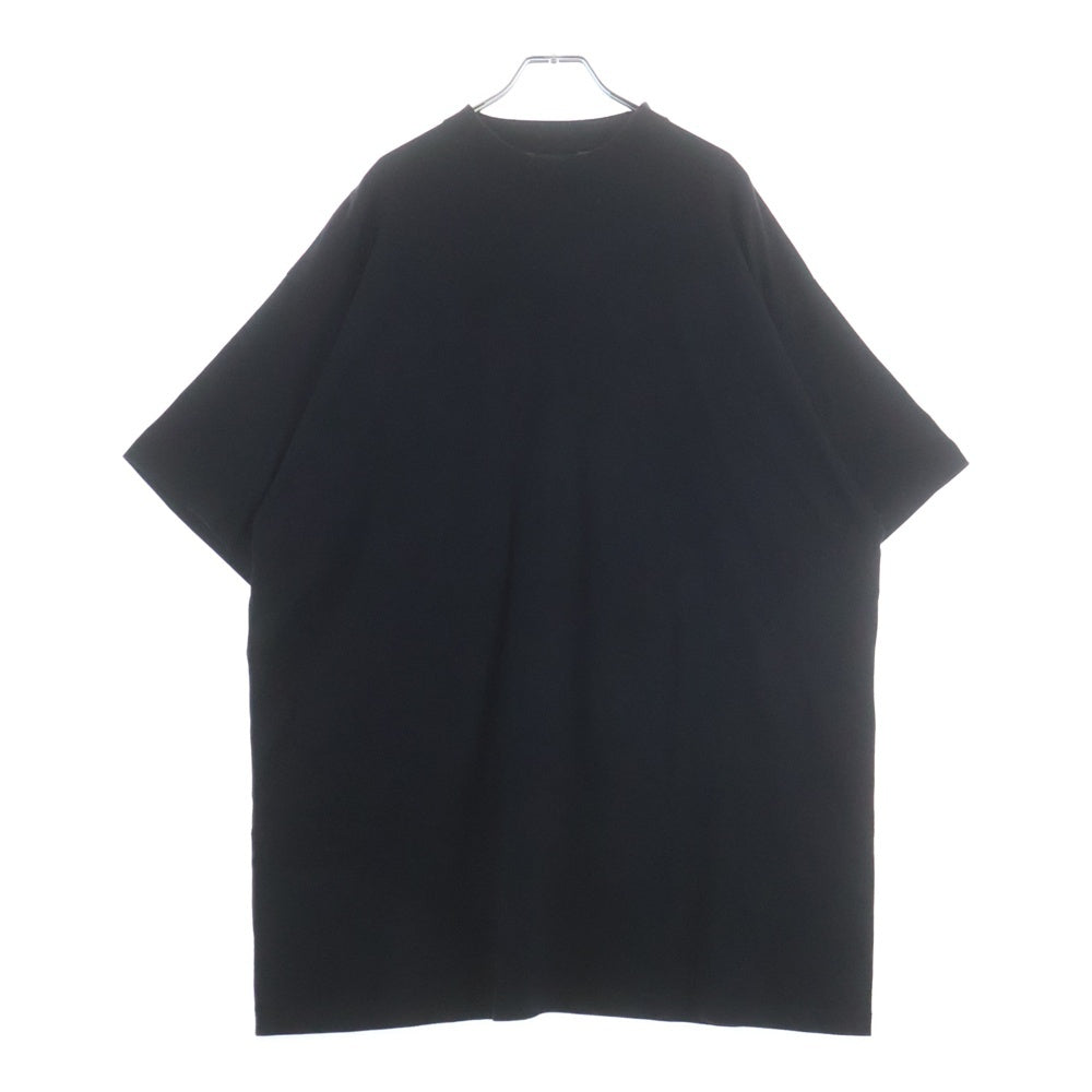 BALENCIAGA(バレンシアガ) 裾ロゴ オーバーサイズ クルーネックス半袖Tシャツカットソー ブラック 712398 TLVF3