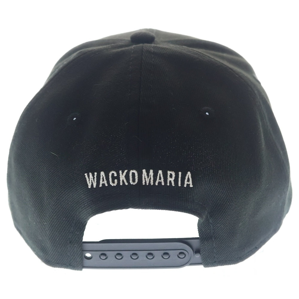 WACKO MARIA(ワコマリア) ×NEW ERA 9FORTY CAP ニューエラ ロゴ ベースボールキャップ 帽子 ブラック/ホワイト 25FW-WMA-CP03