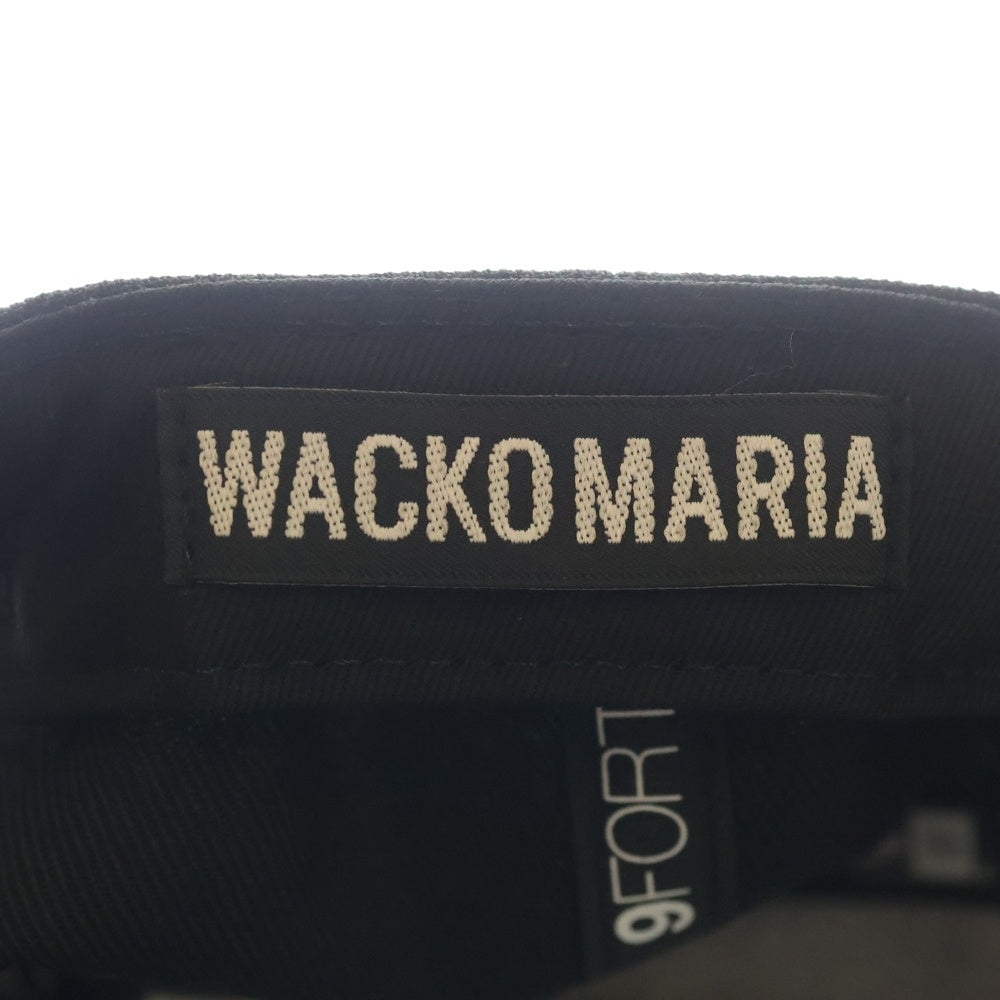 WACKO MARIA(ワコマリア) ×NEW ERA 9FORTY CAP ニューエラ ロゴ ベースボールキャップ 帽子 ブラック/ホワイト 25FW-WMA-CP03