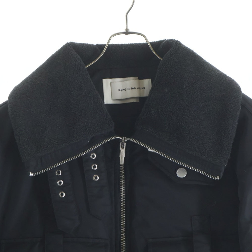 Feng Chen Wang(フェン チェン ワン) Flight Cargo Jacket フライト カーゴジャケット ブルゾン ブラック FUF18JK11B