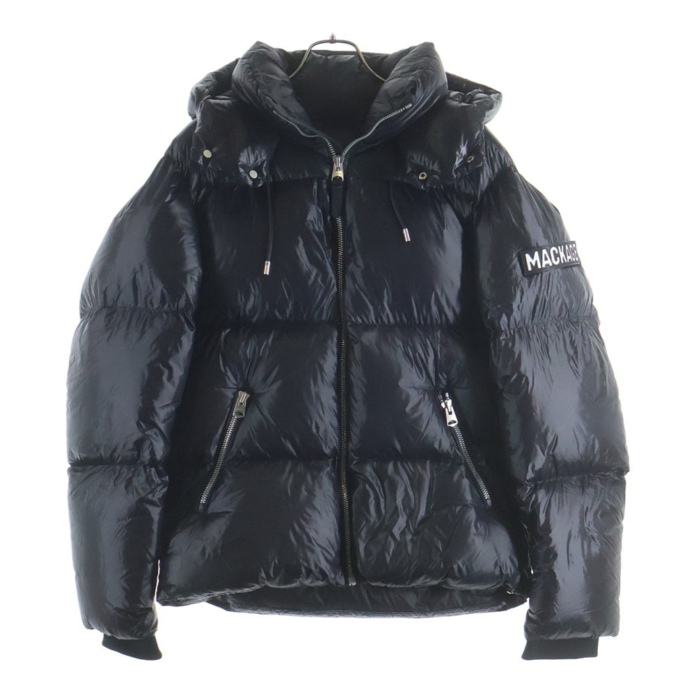 MACKAGE(マッカージュ) Kent-Z グライドン 袖ワッペン ジップアップダウンジャケット ブラック 10332223ー3A