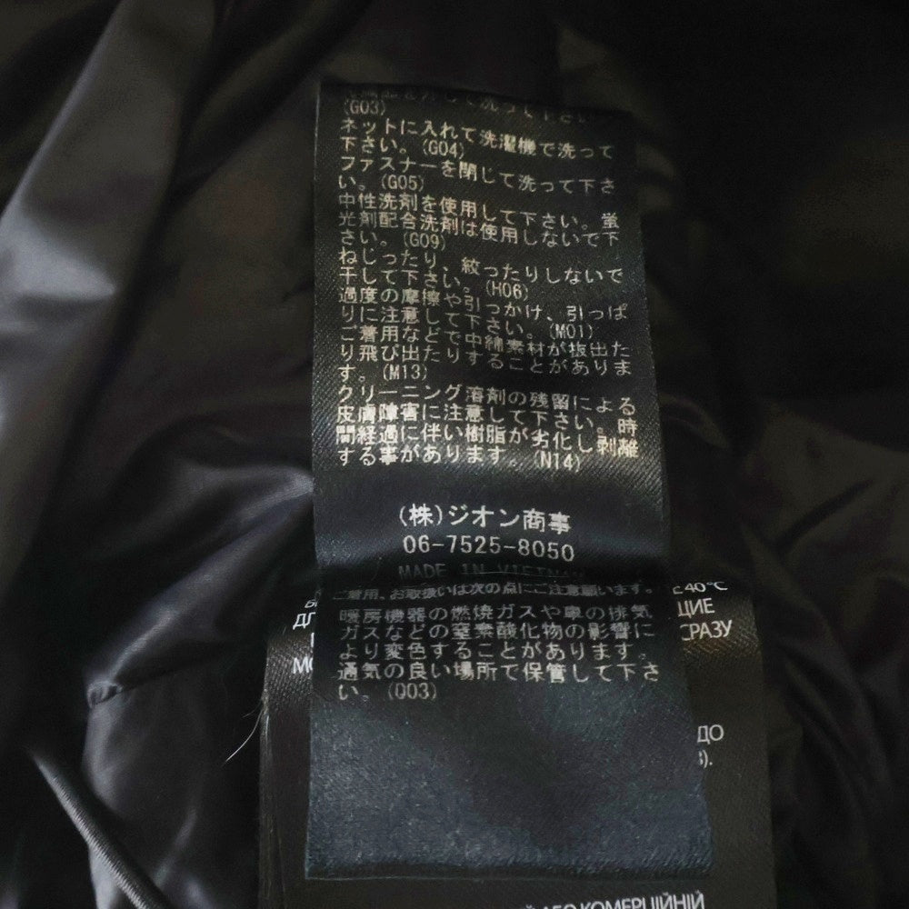 MACKAGE(マッカージュ) Kent-Z グライドン 袖ワッペン ジップアップダウンジャケット ブラック 10332223ー3A