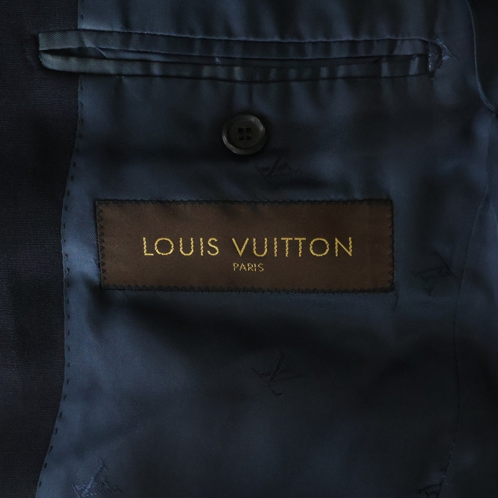 LOUIS VUITTON(ルイヴィトン) ウールテーラードジャケット ウールスラックスパンツ セットアップスーツ ネイビー