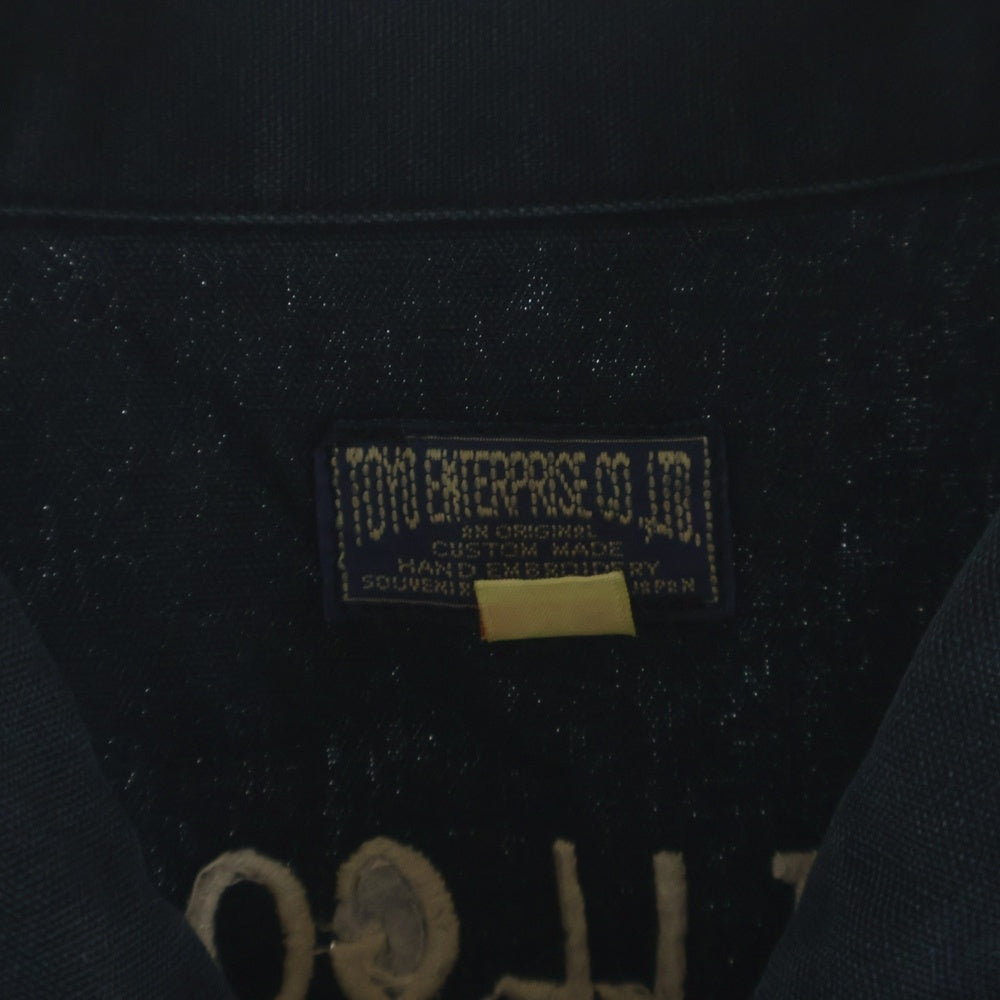 東洋エンタープライズ(トウヨウエンタープライズ) 福禄寿 VIETNAM MAP刺繍 コットン ベトナムジャケット スーベニア スカジャン スタジャン ネイビー TT10635
