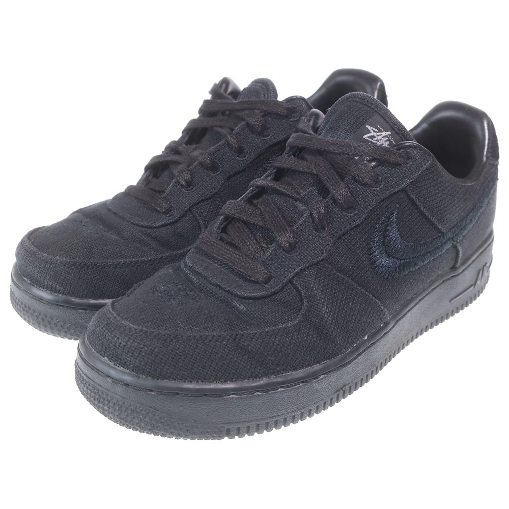 NIKE(ナイキ) ×STUSSY AIR FORCE 1 LOW ステューシー エアフォース1 ローカットスニーカー ブラック レディース US7/25cm CZ9084-001