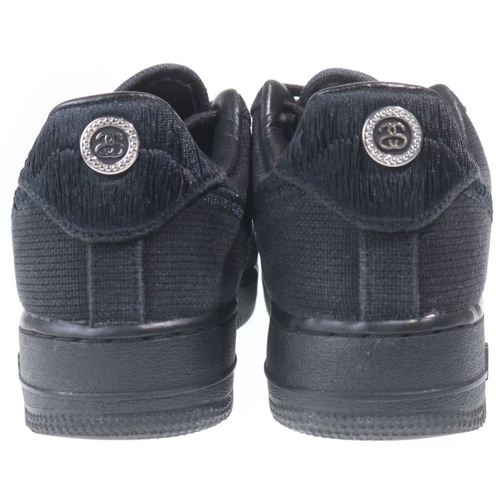NIKE(ナイキ) ×STUSSY AIR FORCE 1 LOW ステューシー エアフォース1 ローカットスニーカー ブラック レディース US7/25cm CZ9084-001