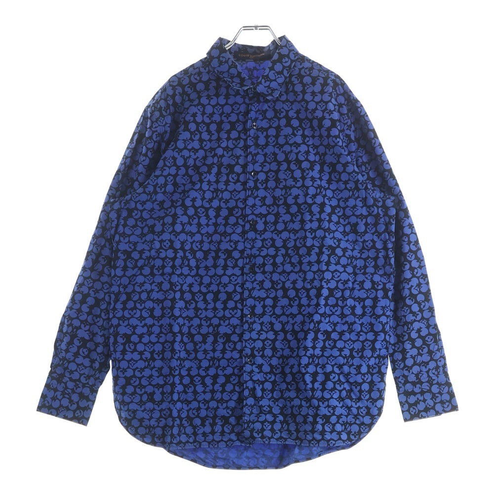 LOUIS VUITTON(ルイヴィトン) 19AW パーフォレーテッドモノグラム 長袖シャツ RM192M ORS HHS20W ブルー
