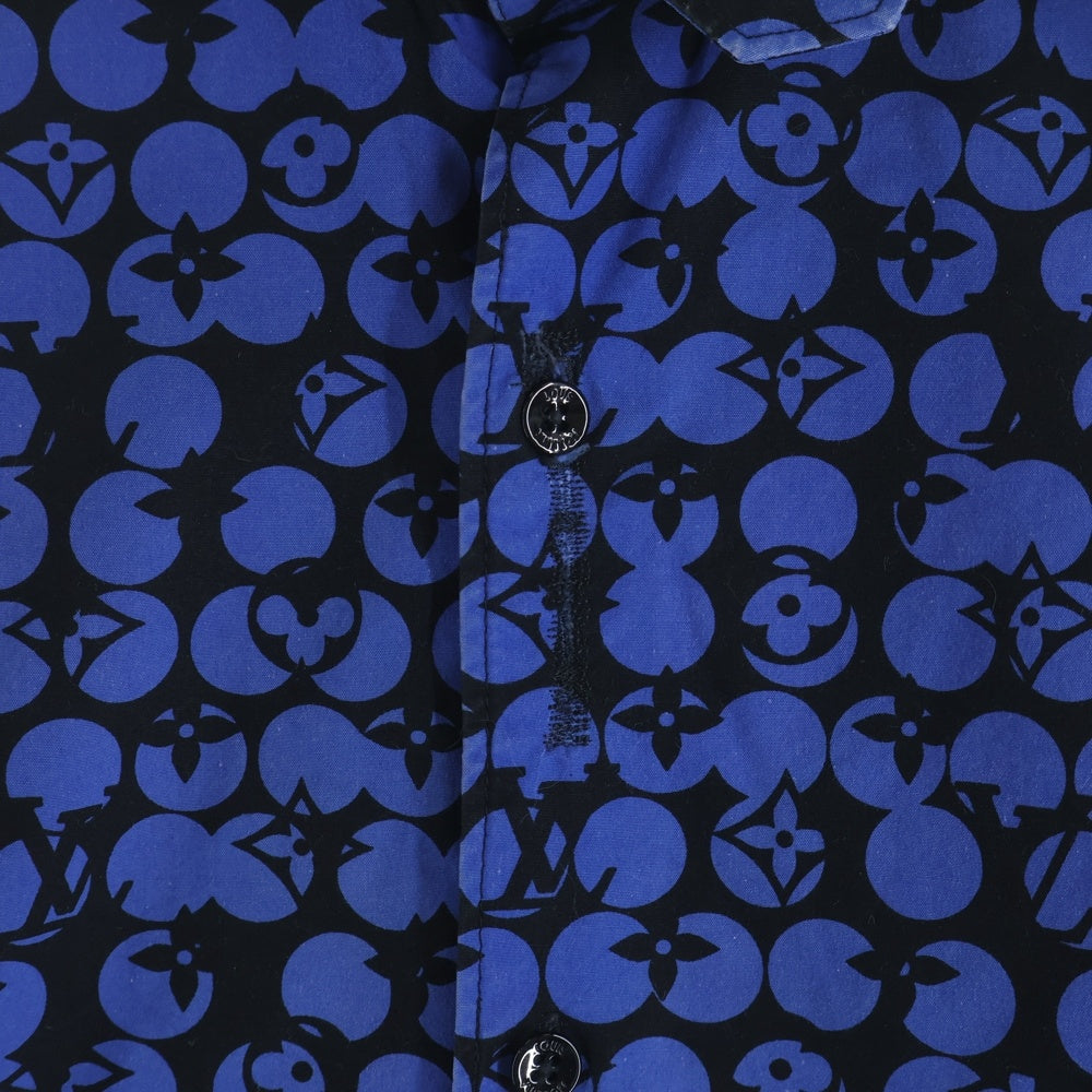 LOUIS VUITTON(ルイヴィトン) 19AW パーフォレーテッドモノグラム 長袖シャツ RM192M ORS HHS20W ブルー