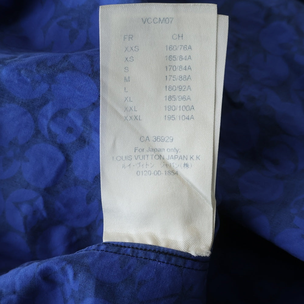 LOUIS VUITTON(ルイヴィトン) 19AW パーフォレーテッドモノグラム 長袖シャツ RM192M ORS HHS20W ブルー