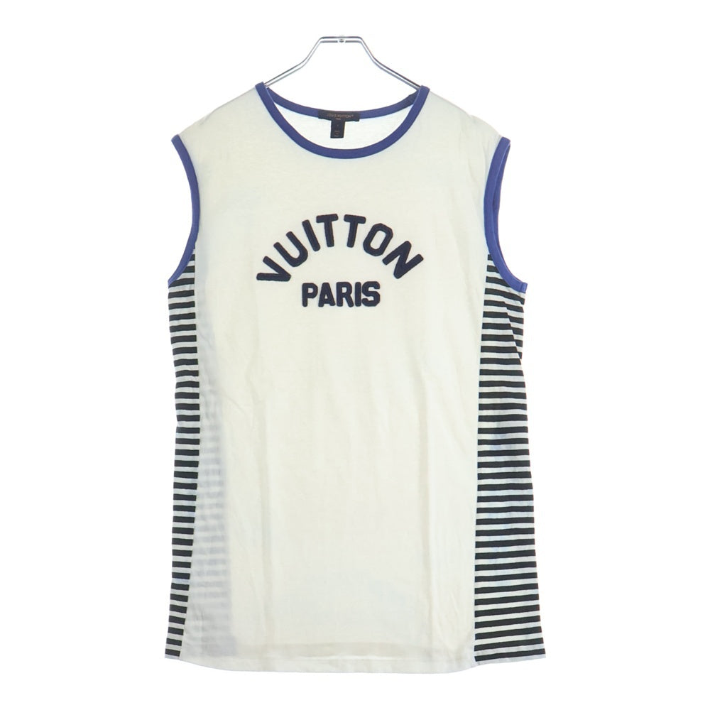 LOUIS VUITTON(ルイヴィトン) 23SS フロントロゴ刺繍 ノースリーブ バスケットボールシャツ ロングワンピース ホワイト レディース RW232W OB0 FPTB07