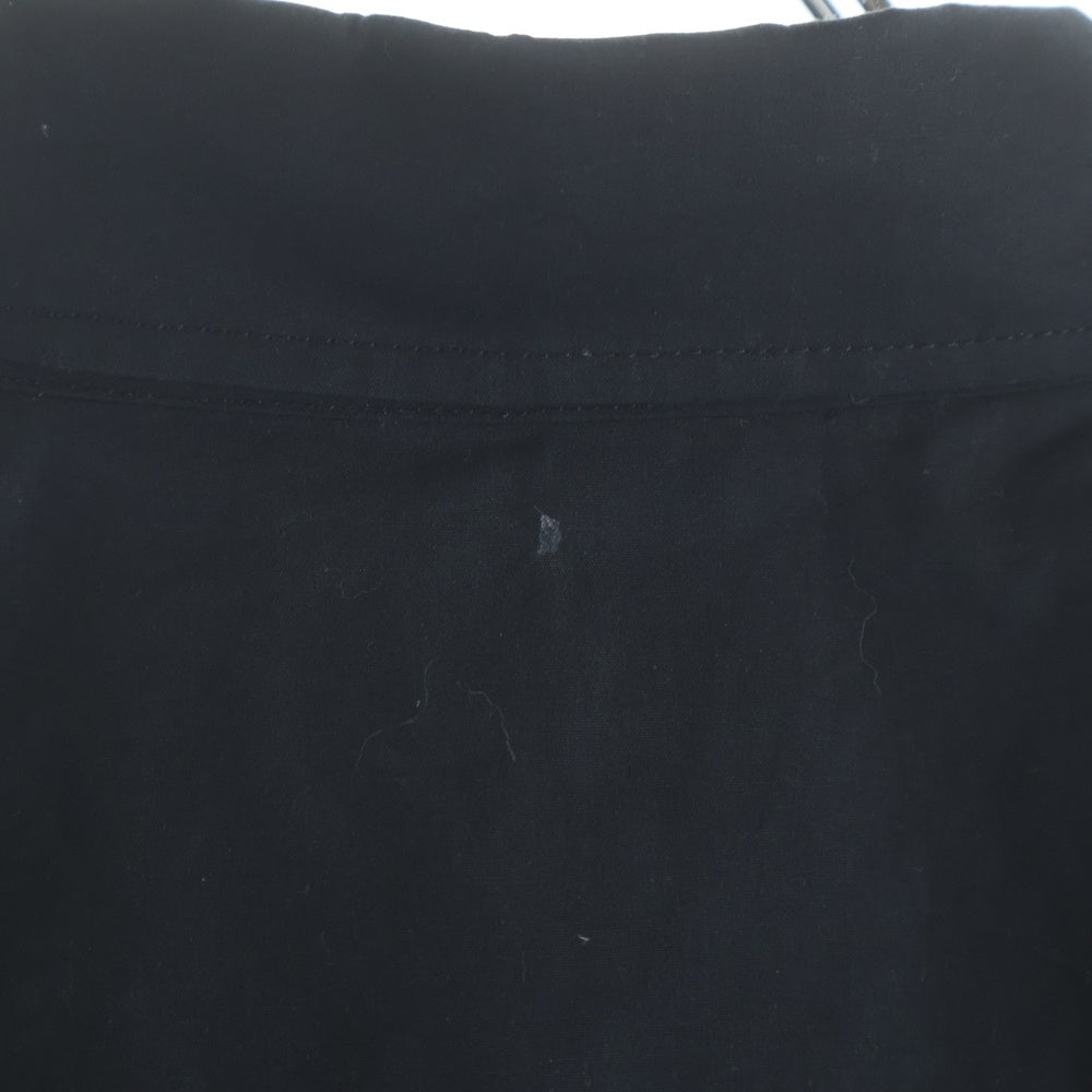 BALENCIAGA(バレンシアガ) 21AW QUEST LARGE FIT SHIRTS 671590 オーバーサイズ フロントロゴ刺繍長袖コットンシャツ ブラック