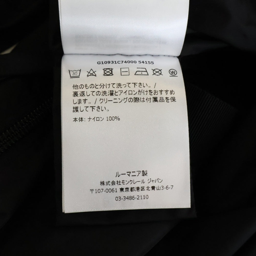 MONCLER(モンクレール) 21SS RASABEN ナイロンスプリング ロングコート ブラック G10931C7400054155