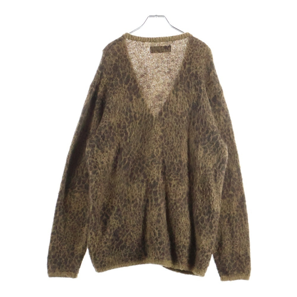NEIGHBORHOOD(ネイバーフッド) 21AW レオパードモヘアカーディガン ブラウン 212FUNH-KNM04