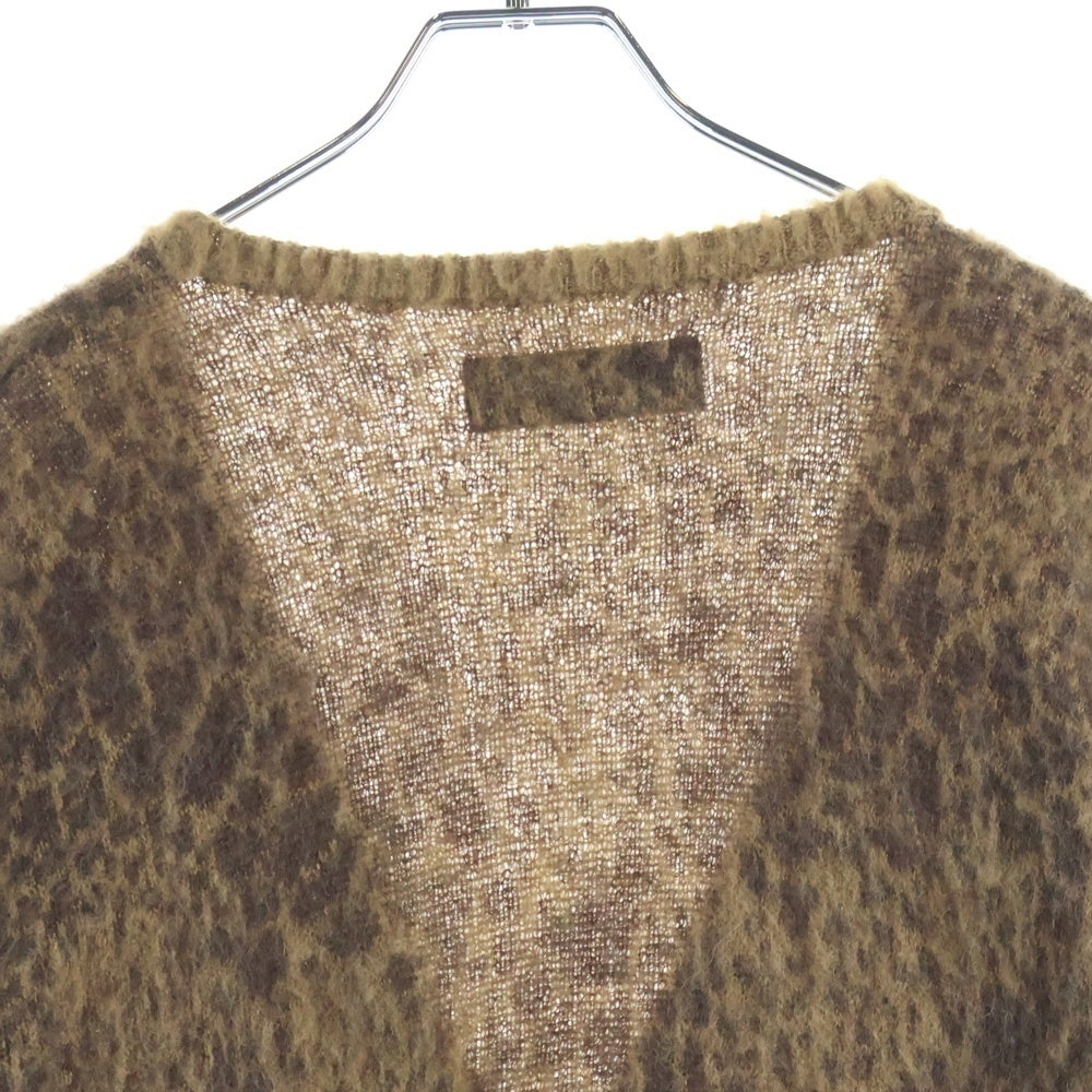 NEIGHBORHOOD(ネイバーフッド) 21AW レオパードモヘアカーディガン ブラウン 212FUNH-KNM04