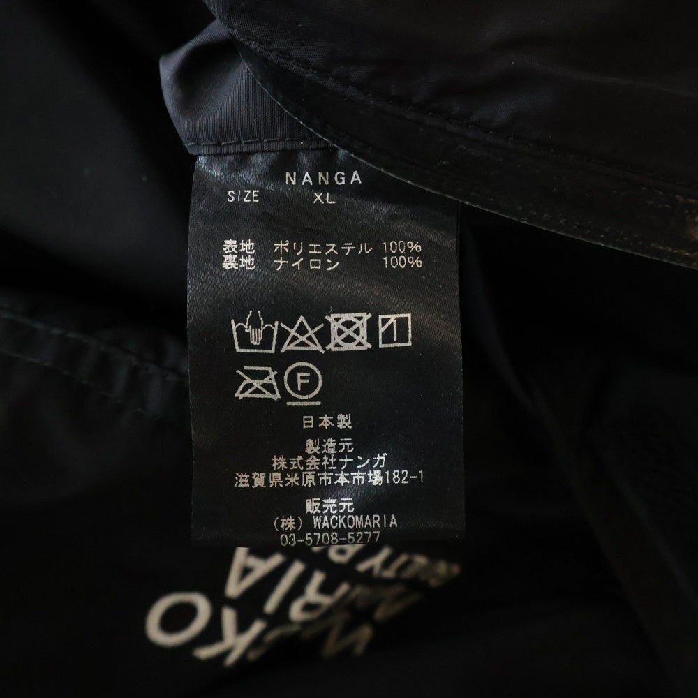 WACKO MARIA(ワコマリア) 25SS ×NANGA MOUNTAIN PARKA マウンテンパーカー ジャケット ブラック