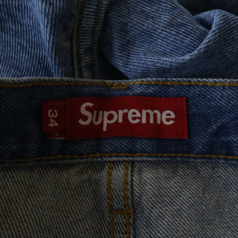 SUPREME(シュプリーム) 25SS Regular Jean レギュラージーンズ ブランドロゴワッペン デニムパンツ インディゴ