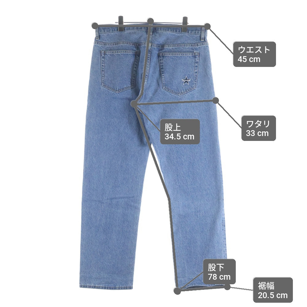 SUPREME(シュプリーム) 25SS Regular Jean レギュラージーンズ ブランドロゴワッペン デニムパンツ インディゴ