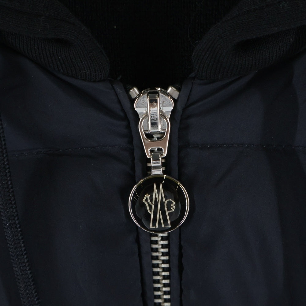 MONCLER(モンクレール) 22AW CARDIGAN TRICOT H20919B00009 ニット切替ダウンジャケット ブラック