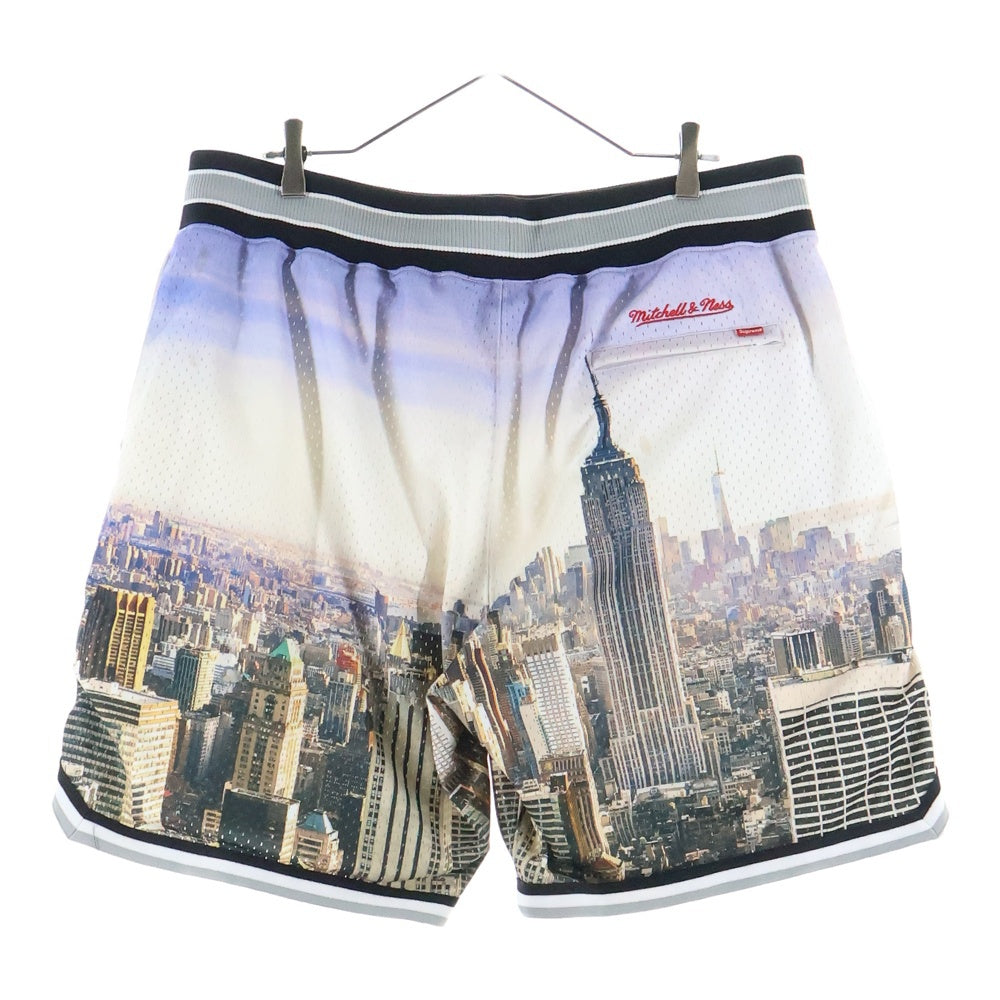 SUPREME(シュプリーム) 21SS ×Mitchell&Ness Basketball Short ミッチェルアンドネス バスケットボール メッシュハーフパンツ ショーツ ホワイト