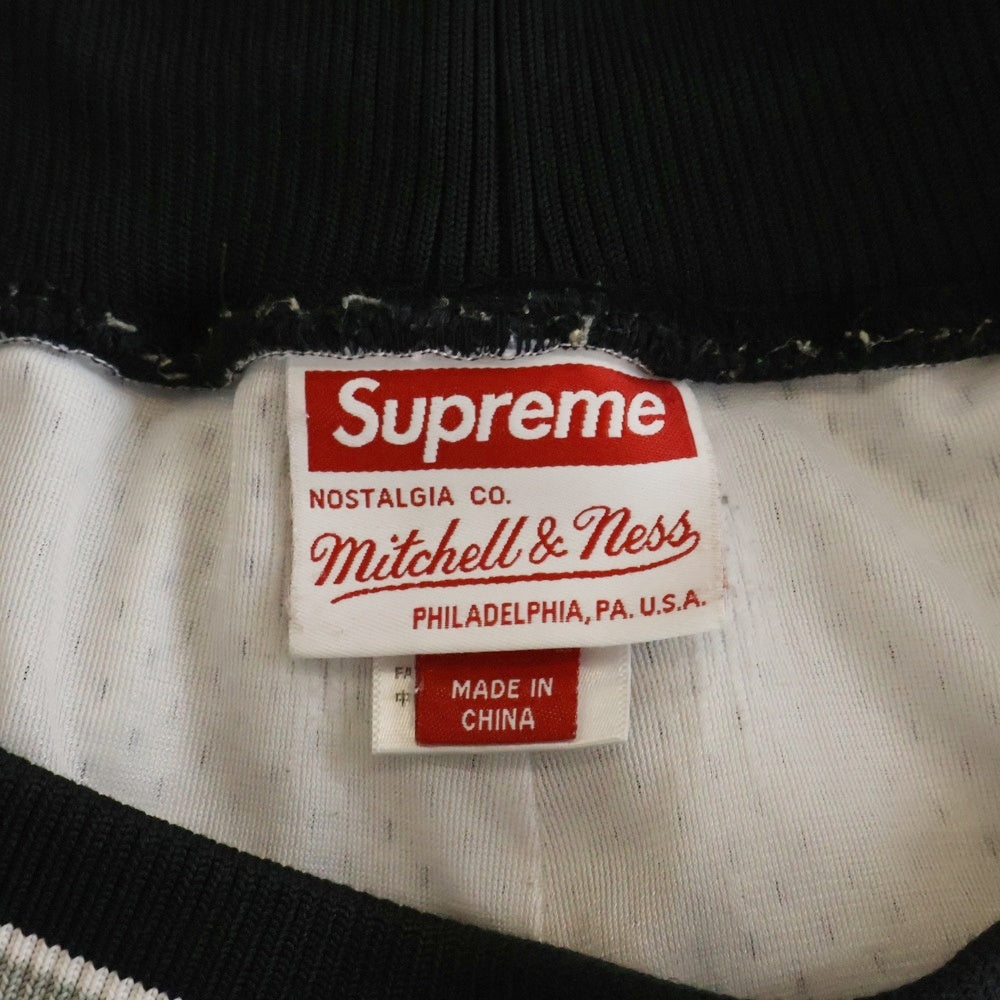 SUPREME(シュプリーム) 21SS ×Mitchell&Ness Basketball Short ミッチェルアンドネス バスケットボール メッシュハーフパンツ ショーツ ホワイト