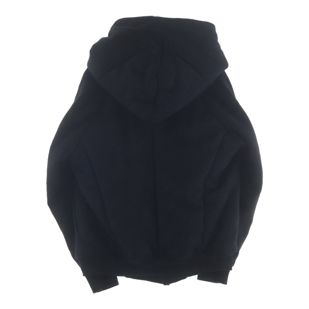 JULIUS(ユリウス) 22AW ウール混 フーディ ジップコート 797BLM3 ブラック