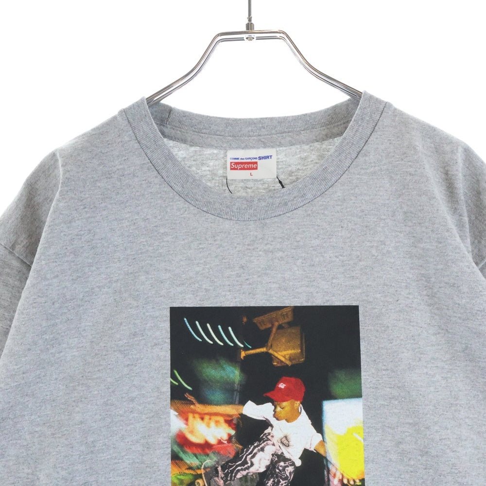 SUPREME(シュプリーム) 14SS ×COMME DES GARCONS SHIRTHAROLD HUNTER プリントクルーネック半袖Tシャツ グレー