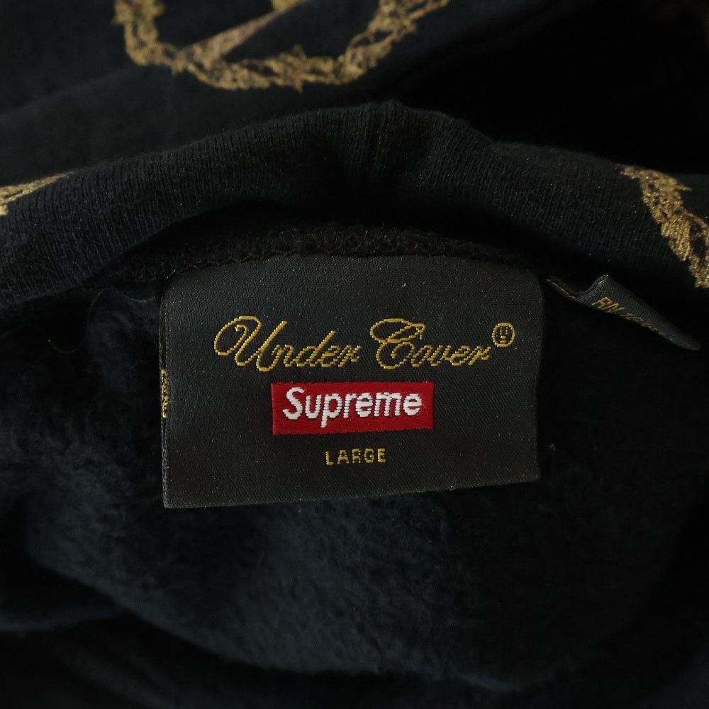 SUPREME(シュプリーム) 16AW UNDERCOVER Anarchy Hooded Sweatshirt アナーキー スウェットフーディー ブラック/ゴールド