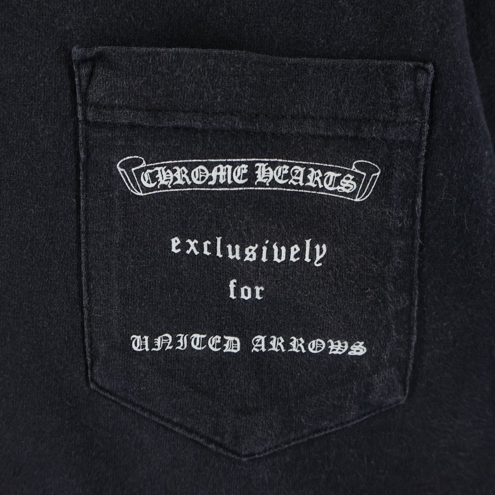 CHROME HEARTS(クロムハーツ) ×UNITED ARROWS OLD DAGGER Tee ユナイテッドアローズ オールドモデル ダガー クルーネック半袖Tシャツカットソー ブラック
