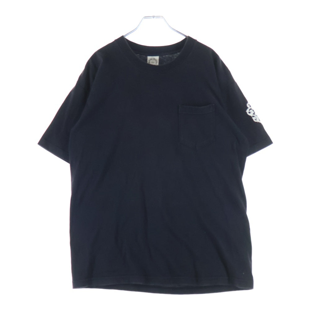 CHROME HEARTS(クロムハーツ) OLD Dagger Tee オールドモデル 袖ダガープリント ポケット クルーネック半袖Tシャツカットソー ブラック