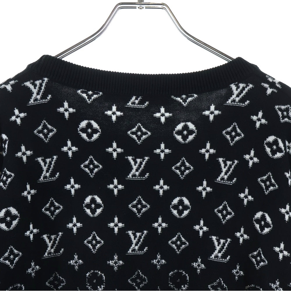 LOUIS VUITTON(ルイヴィトン) モノグラム グラディエント セーター 長袖 ニット 総柄 ブラック RM241Q USO HQN42W
