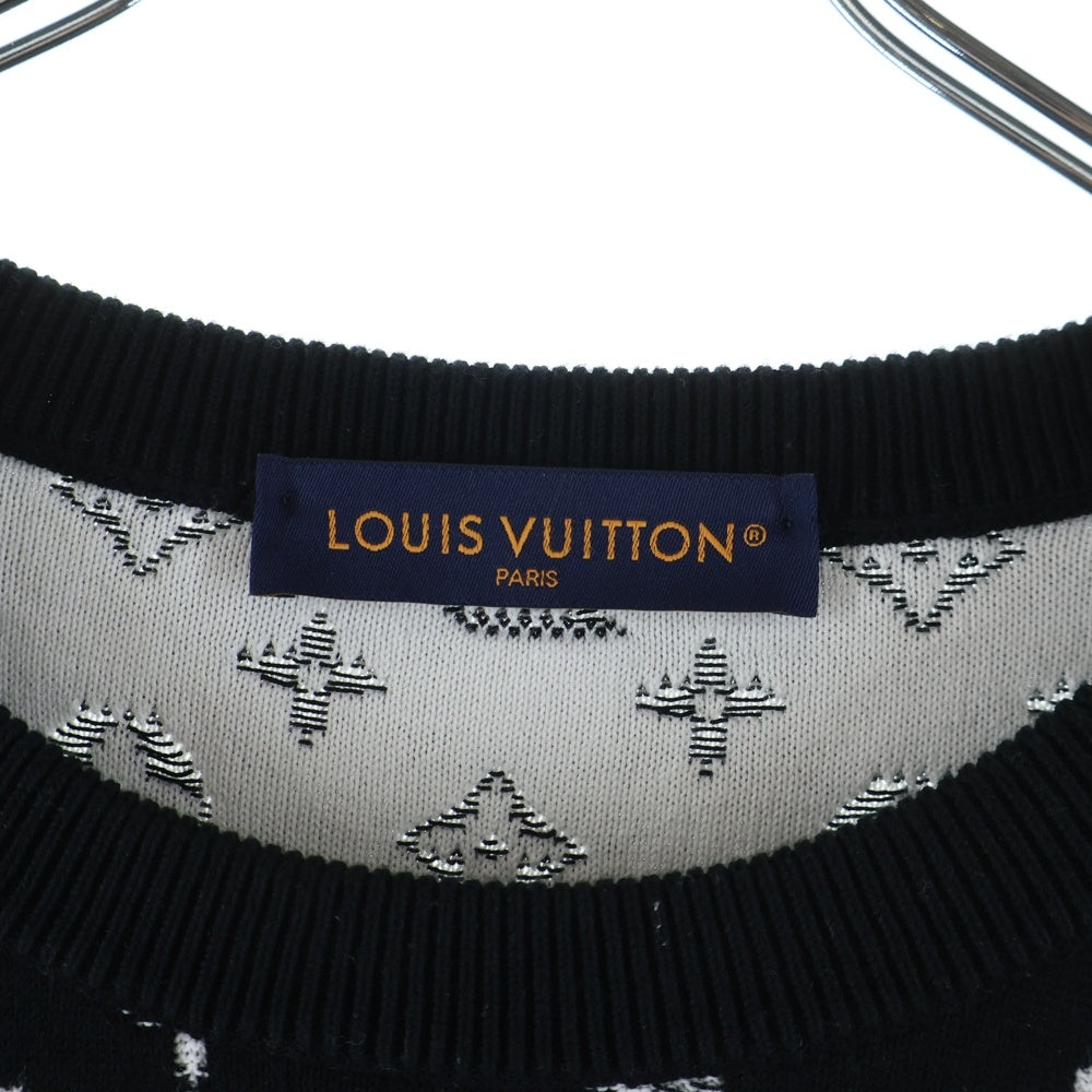 LOUIS VUITTON(ルイヴィトン) モノグラム グラディエント セーター 長袖 ニット 総柄 ブラック RM241Q USO HQN42W