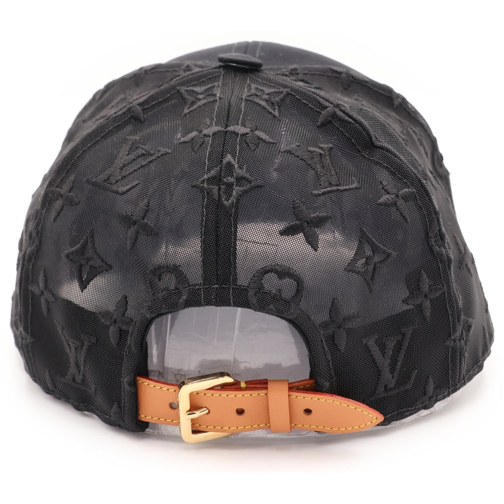 LOUIS VUITTON(ルイヴィトン) モノグラム メッシュベースボールキャップ 帽子 ブラック M77115
