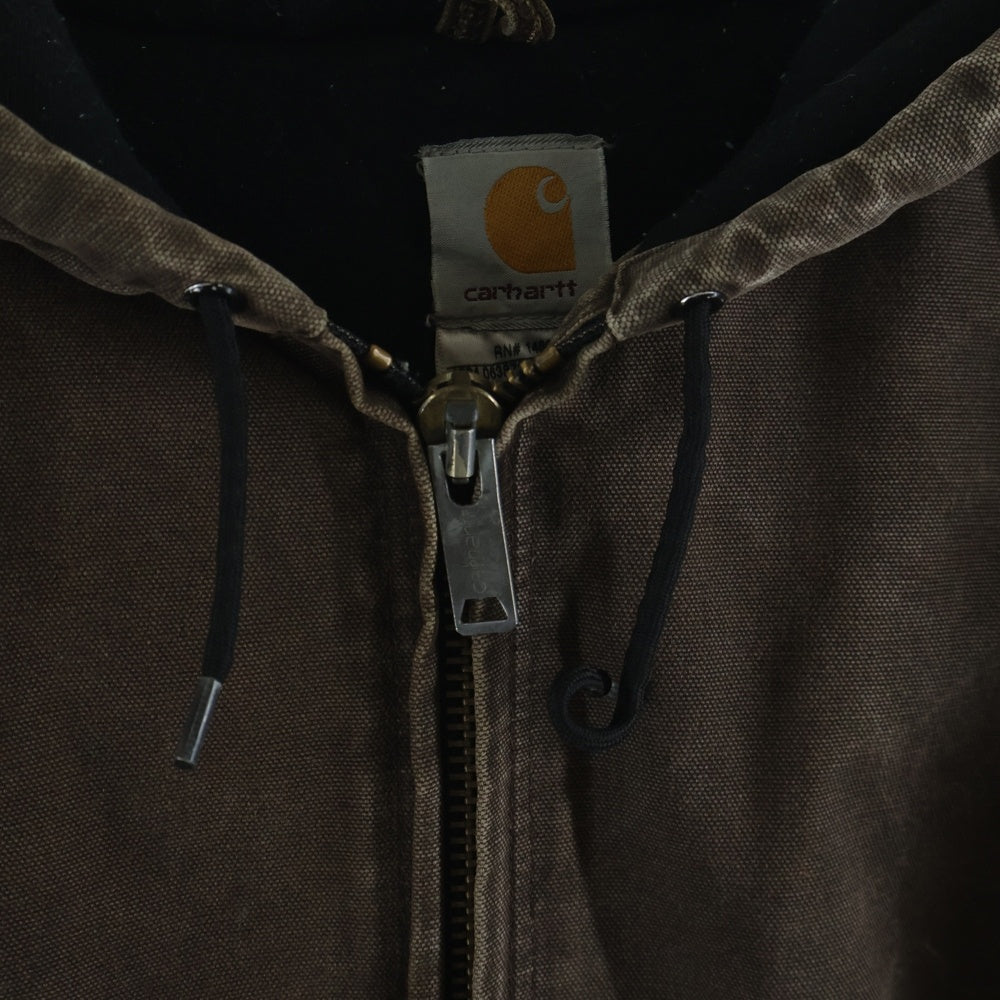 CARHARTT(カーハート) 00s VINTAGE ACTIVE JACKET ヴィンテージ アクティブジャケット デニムジップアップパーカー ブラウン