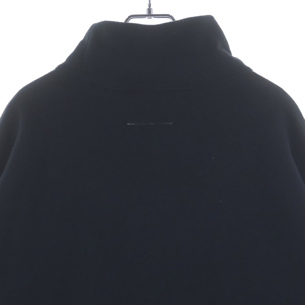 MM6 Maison Margiela(エムエムシックスメゾンマルジェラ) 25AW ×SALOMON Washed Long-sleeved Top SH0NH0019 サロモン ウォッシュド タートルネック フロントロゴ刺繍フリーススウェットトレーナー