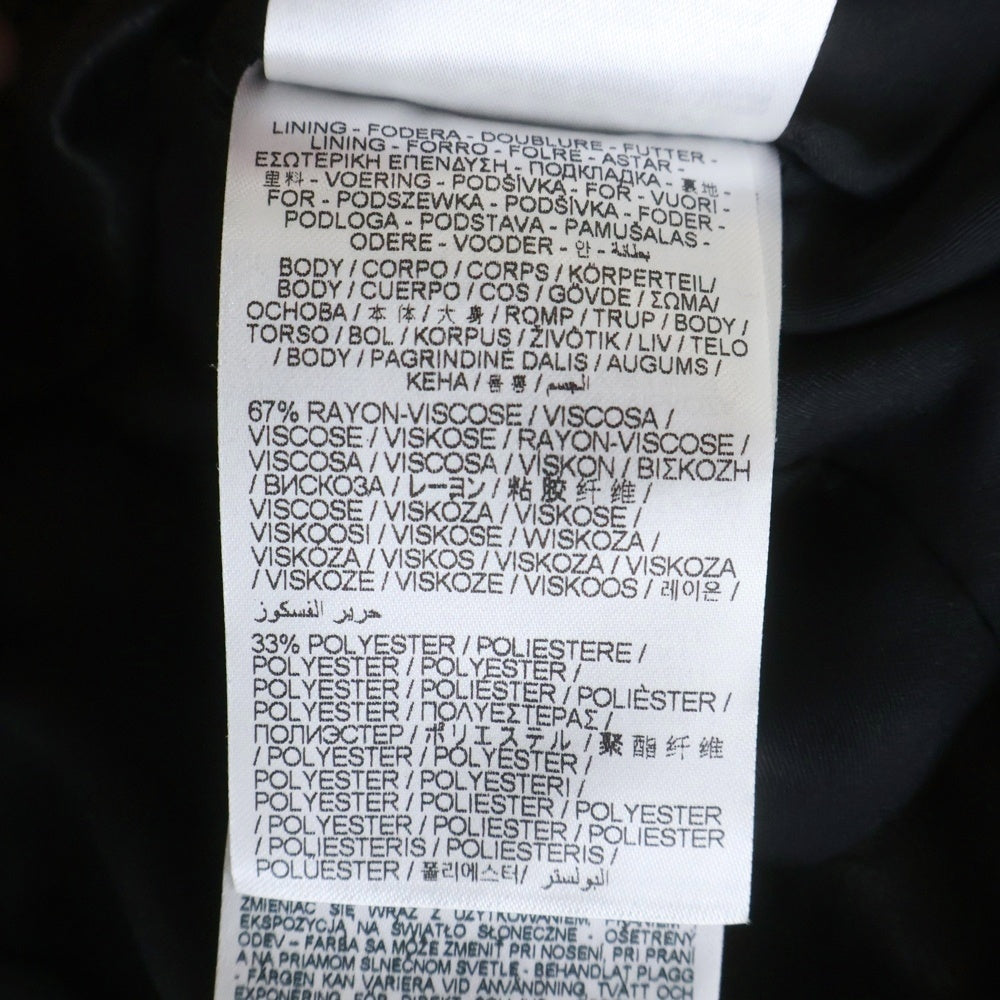 DIESEL(ディーゼル) L-OYS GIACCA ラムレザー クロップドライダースジャケット ブラック レディース A20741
