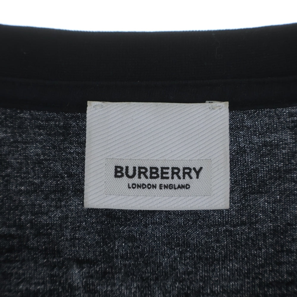 BURBERRY(バーバリー) 22SS ブラック ホースフェリー ロゴ プリント クルーネックTシャツカットソー ブラック 8040694