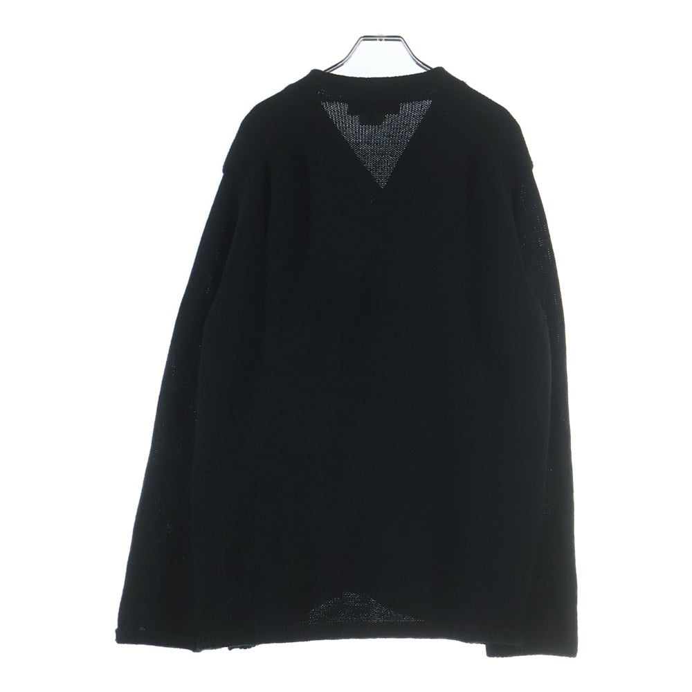 BLACK COMME des GARCONS(ブラックコムデギャルソン) Black Panelled Reversible Cardigan 1I-N001 ブラックパネルド リバーシブル ニットカーディガン ブラック