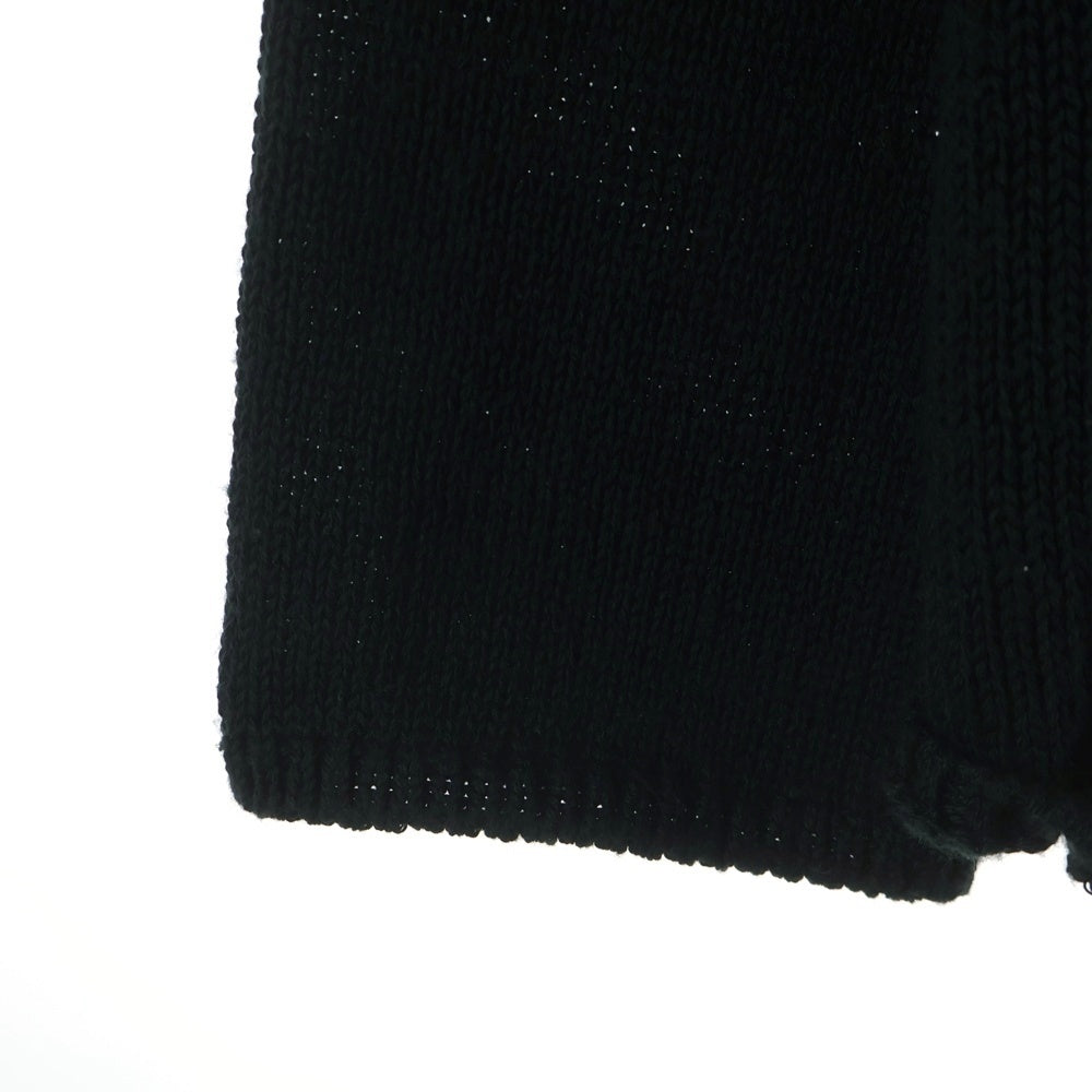 BLACK COMME des GARCONS(ブラックコムデギャルソン) Black Panelled Reversible Cardigan 1I-N001 ブラックパネルド リバーシブル ニットカーディガン ブラック