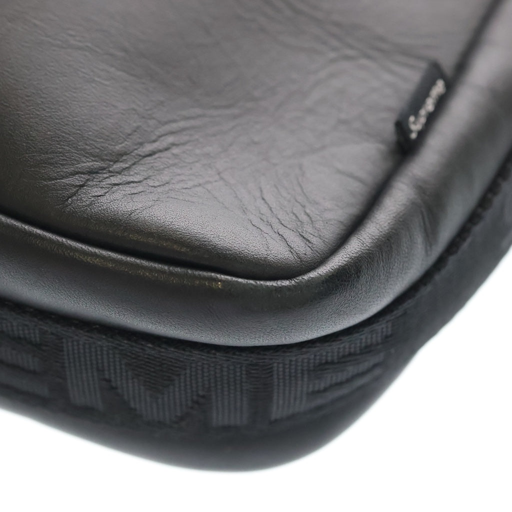 SUPREME(シュプリーム) 24AW Leather Shoulder bag レザーショルダーバッグ ブラック