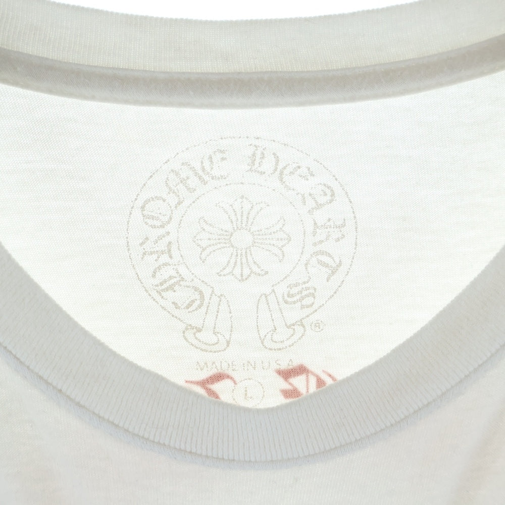 CHROME HEARTS(クロムハーツ) BACK GRAD CIRCLE LOGO TEE バック グラデーション サークルロゴ クルーネック半袖Tシャツ カットソー ホワイト